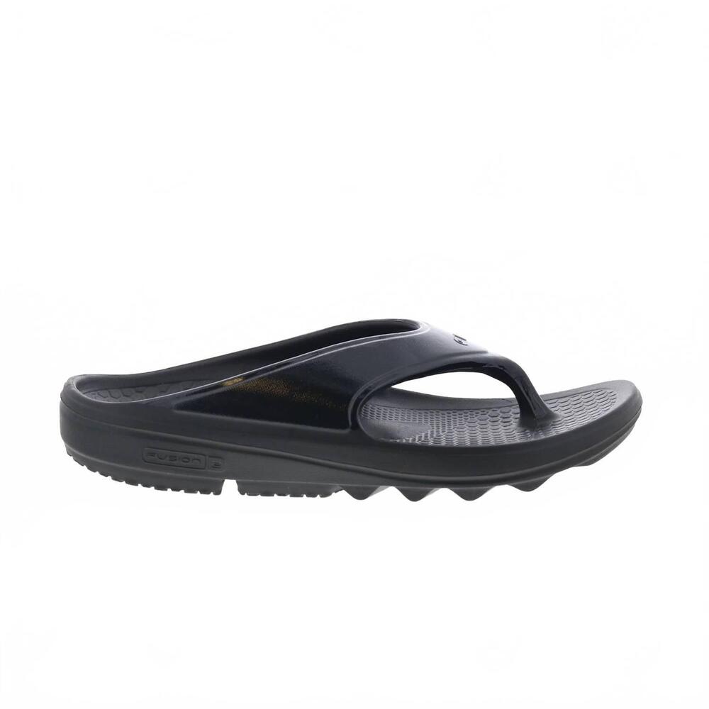 NEW SPENCO men's fusion 2 fade flip-flops sandals in black